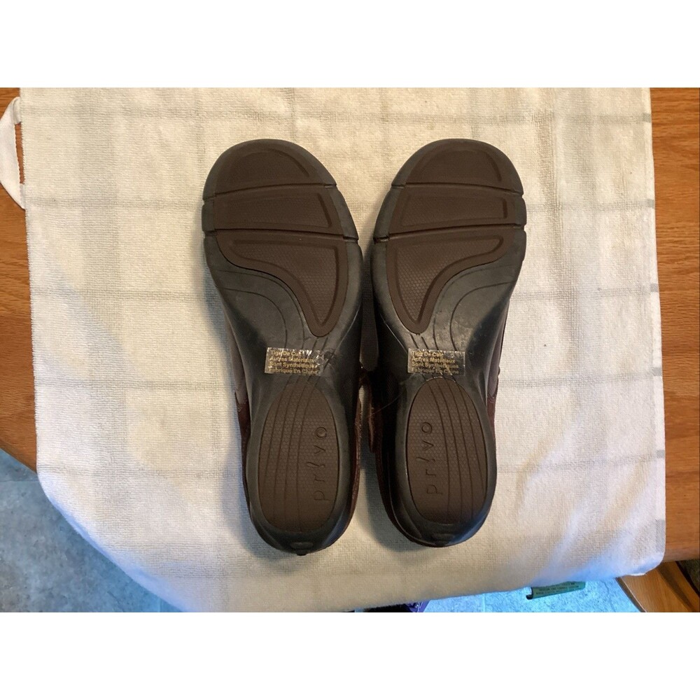 prlvo by clarks women’s Mary Jane’s sz 8 brown 76010 comfort leather/suede - Picture 7 of 10